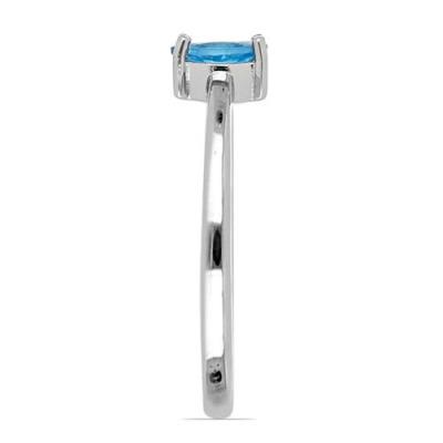 BUY STERLING SILVER NATURAL APATITE SINGLE STONE RING